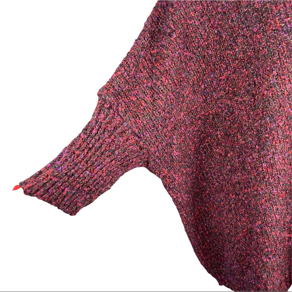 Sparkle & Fade Womens Plum Multi Colored Sweater … - image 3